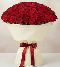 Букет 101 Красная роза Милано в Дудинке