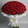 Букет 101 Красная роза Блэк Мэджик в Дудинке
