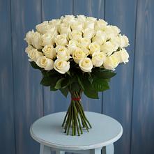 Букет 51 Белая роза Эдлесс Лав #REPLACE_PRED# Дудинке