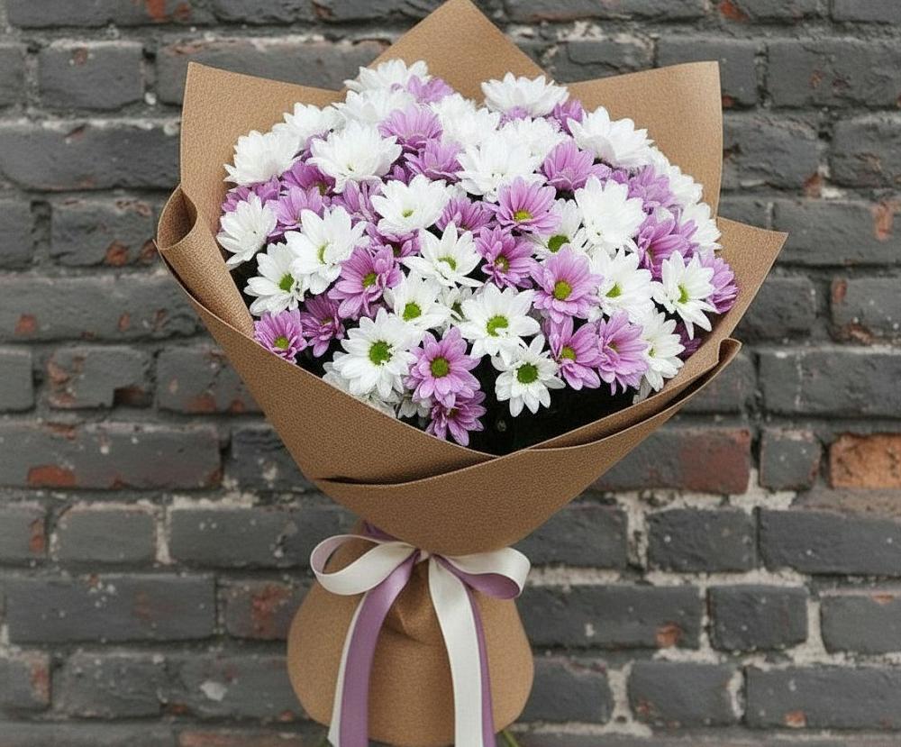 Букет цветов из: Хризантемы в Дудинке