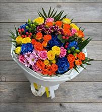 Букет цветов из:  Розы и Хризантемы #REPLACE_PRED# Дудинке