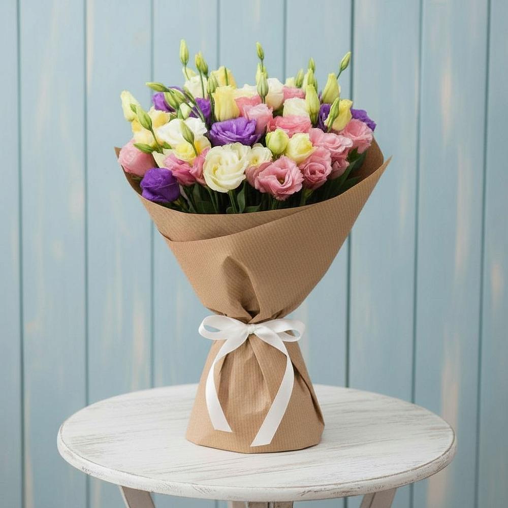 Букет цветов из: Лизиантусы в Дудинке