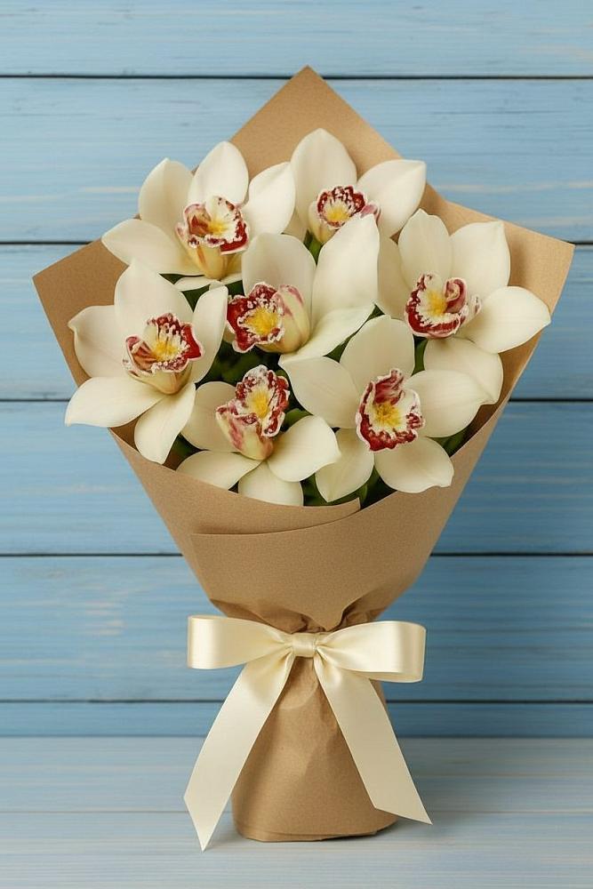 Букет цветов из: Орхидеи и Розы в Дудинке